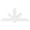 Ekena Millwork Kennewick Architectural Grade PVC Gable Bracket, 72"W x 33"H x 6"D x 6"F, 11/12 Pitch GBP072X33X0606KEN00 - alternate 5